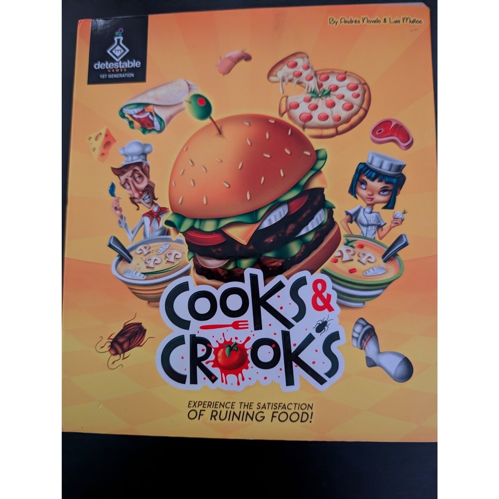 Cooks & Crooks Board Game Detestable Games 1st Generation Kickstarter Edition
